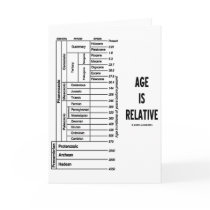 Age Is Relative (Geological Time Humor) Cards
