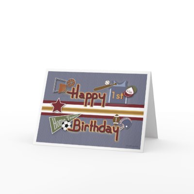Age Specific All Sports Birthday Card Template by babybundle18