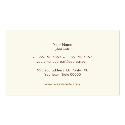 Aged and Rustic Stone Look Surface Artist Business Card Template (back side)