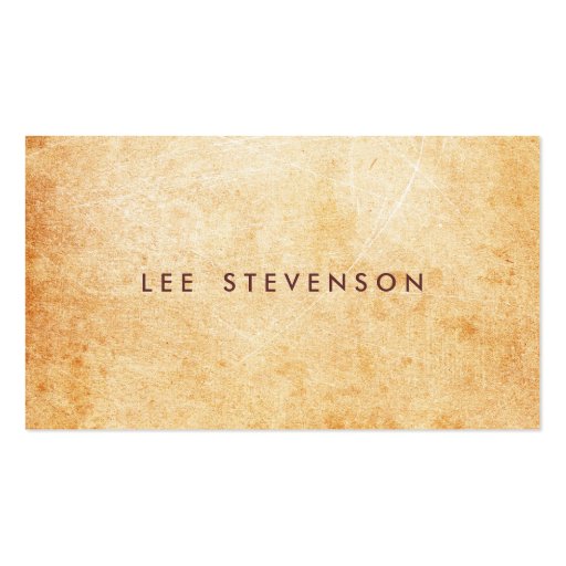 Aged and Rustic Stone Look Surface Artist Business Card Template (front side)