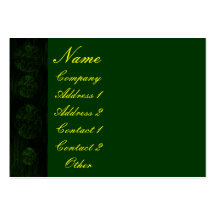 Aged Antique Hunter Green Business Card Templates