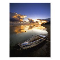 Aged Boat in Crystal Water Photo