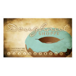 aged doughnut loyalty card business card template
