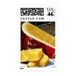 Aged Gouda Cheese Postage Stamps