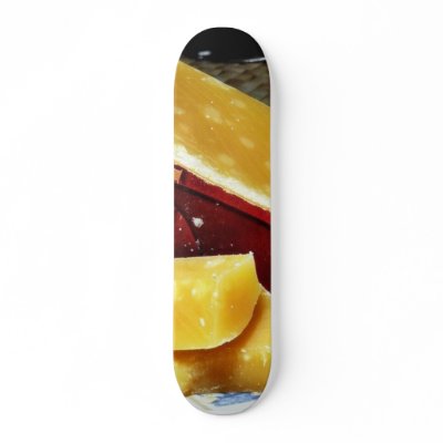 Aged Gouda Cheese Custom Skate Board by lifesphere