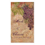 Aged Grape Vineyard Wedding Favor Gift Cards Business Card Templates
