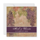 Aged Grape Vineyard Wedding Invitation