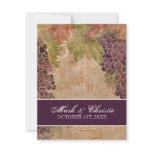 Aged Grape Vineyard Wedding Invitation