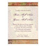 Aged Grape Vineyard Wedding Invitation
