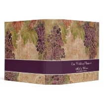 Aged Grape Vineyard Wedding Planner Binder