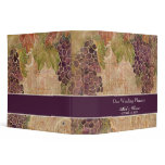 Aged Grape Vineyard Wedding Planner Binder
