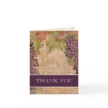 Aged Grape Vineyard Wedding Thank You Notes cards