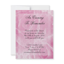 Aged Lace Roses Dinner Party Invitation by mariannegilliand Aged Lace Roses Dinner Party Invitation