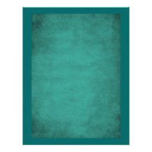 Aged Look Plain Aqua Blue Scrapbook Paper Letterhead