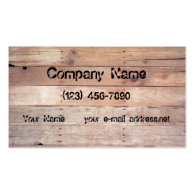 Aged Planks Business Card Template