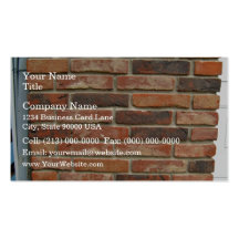 Aged Red Brick Wall Texture Business Card