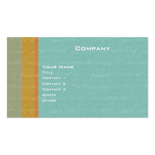 Aged Retro Business Card (front side)
