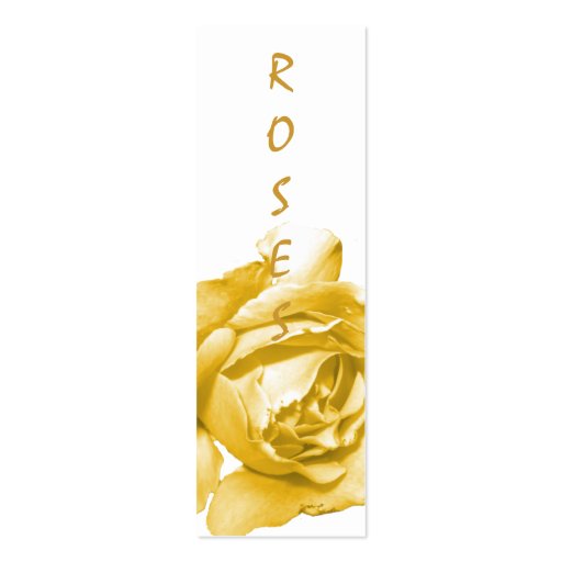 Aged Rose Bookmarks Business Cards (front side)