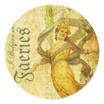 Aged Rose of Faery Round Stickers