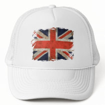 Aged shredded Union Jack Hat
