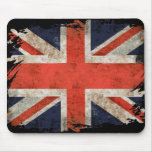 Aged shredded Union Jack Mouse Pad