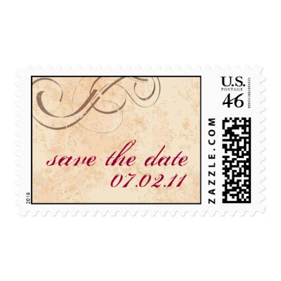 Aged Stamp with Save the Date