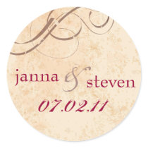 Aged Sticker with Names by darmanddesigns Aged Sticker with Names