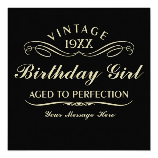 Aged to Perfection Funny Birthday Custom Announcements