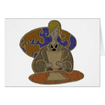 Aged Wooden Anchor Greeting Cards