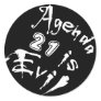 Agenda 21 Evil Round Stickers