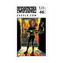 Agent Night Caricature postage by agentnight Agent Night Caricature postage