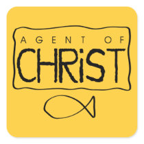 Agent of Christ Sticker