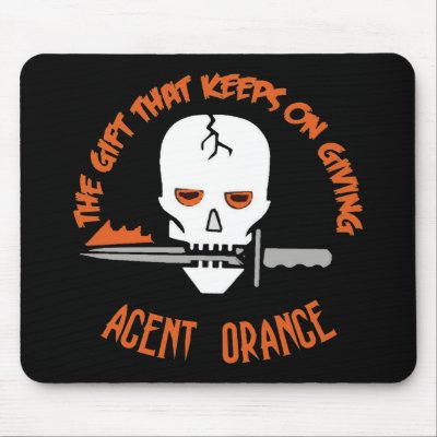 Agent Orange The Gift DARK Mouse Pad by Best_Military_Gear