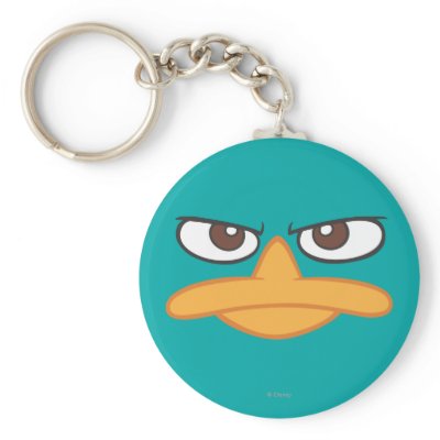 Agent P Face keychains