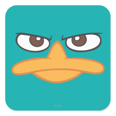 Agent P Face stickers