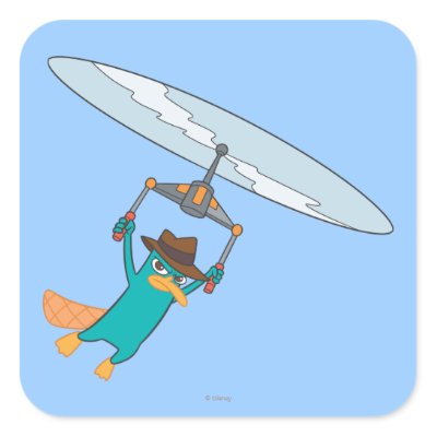 Agent P Flying stickers