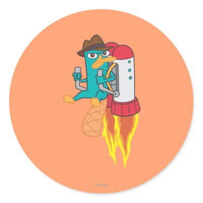Agent P Rocket Pack stickers
