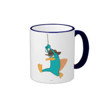 Agent P Swinging from Rope Mugs