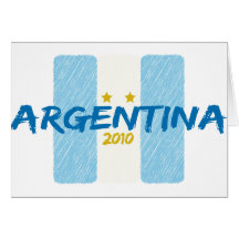 Agentina Futbol 2010 Greeting Card