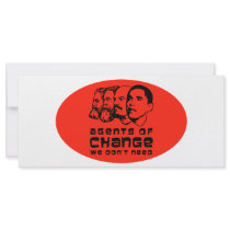 Agents of change we don't need rack cards by NobamaShop Agents of change we don't need rack cards