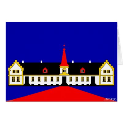 Agersboel Manor House - Art Gallery Selection Greeting Cards by lonvig
