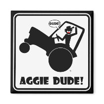 AGGIE DUDE 1 FRIDGE MAGNETS