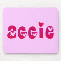 Aggie in Hearts Mousepads