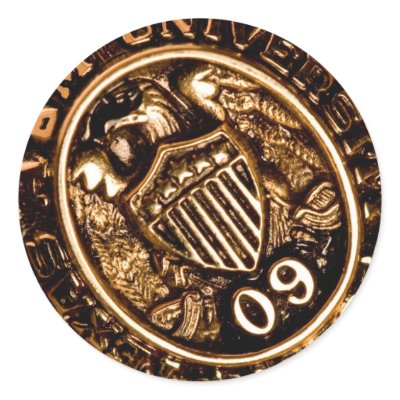 AGGIE RING PIC ROUND STICKER by Lyoung117