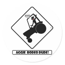 AGGIE RODEO w1 Round Sticker