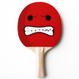 Aggressive Scary Ping Pong Paddle