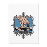 Aggressive Weight Lifting Post Card