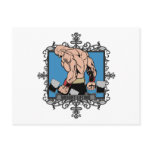 Aggressive Weight Lifting Post Cards