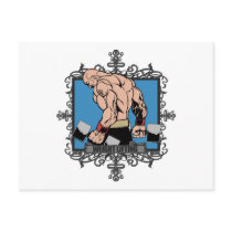 Aggressive Weight Lifting postcards by ArtisticMind Aggressive Weight Lifting postcards