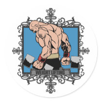 Aggressive Weight Lifting stickers by ArtisticMind Aggressive Weight Lifting stickers